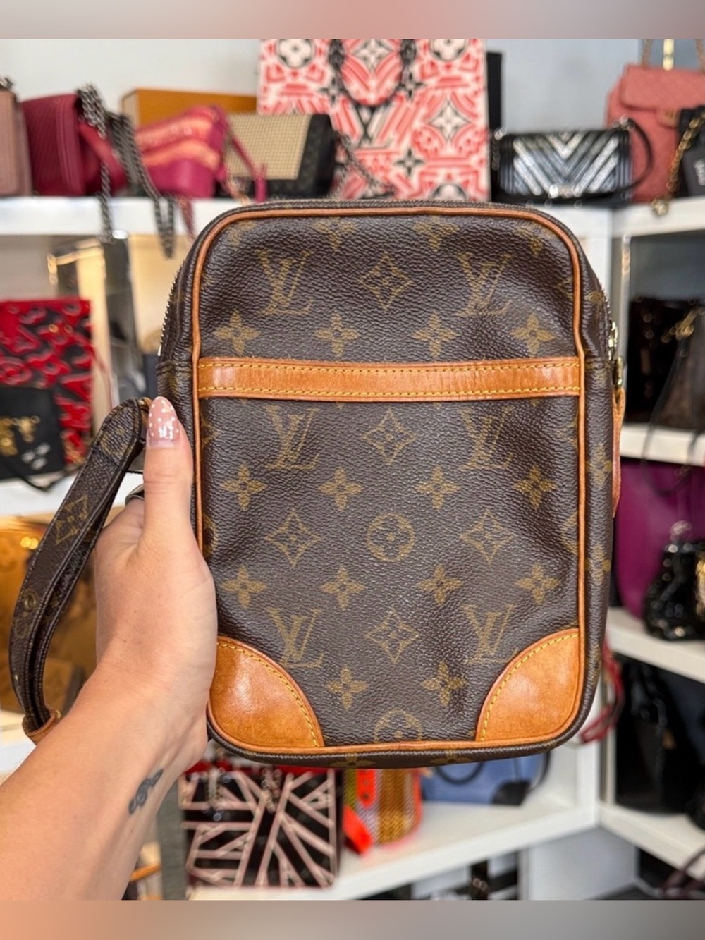 Louis Vuitton Brown Monogram Messenger Bag